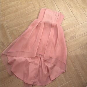 Elegant Pink Strapless Dress only worn 2 times and dry cleaned